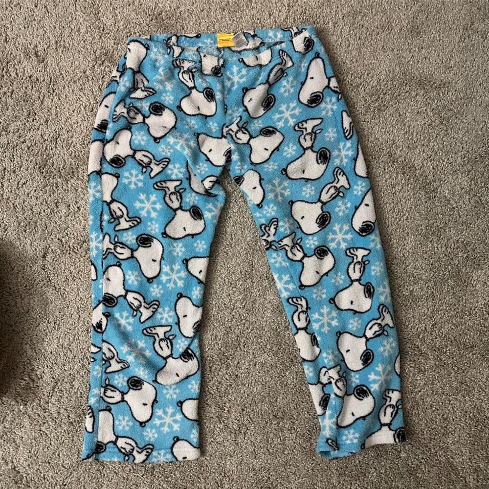 snoopy pajamas christmas pants